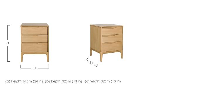 Rimini Compact Bedside Cabinet in  on Furniture Village