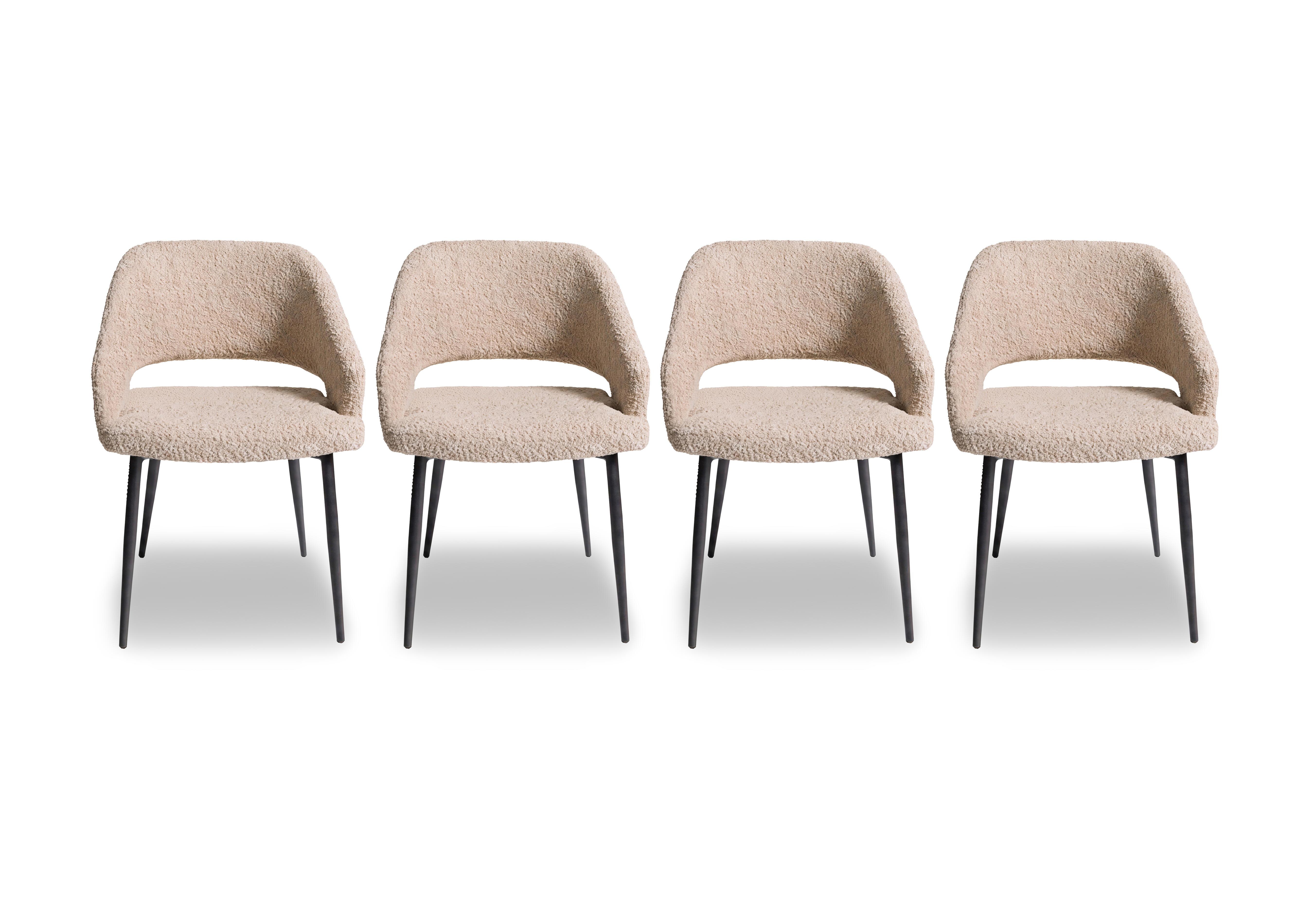 Romeo Set of 4 Fabric Dining Chairs in  on Furniture Village