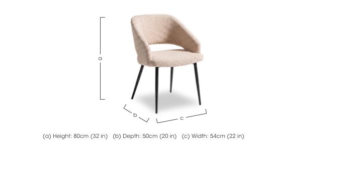 Romeo Set of 4 Fabric Dining Chairs in  on Furniture Village