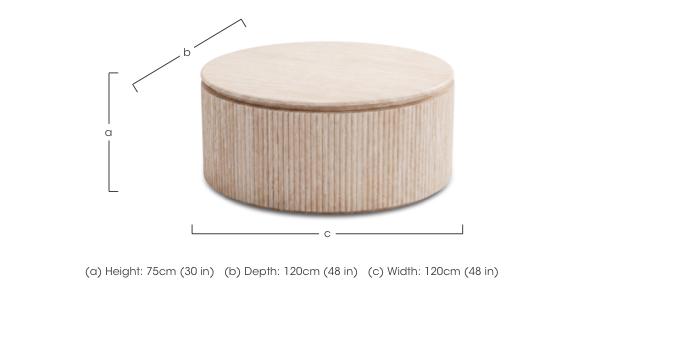 Romeo Round Coffee Table in  on Furniture Village