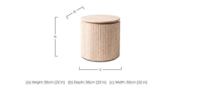 Romeo Round Lamp Table in  on Furniture Village