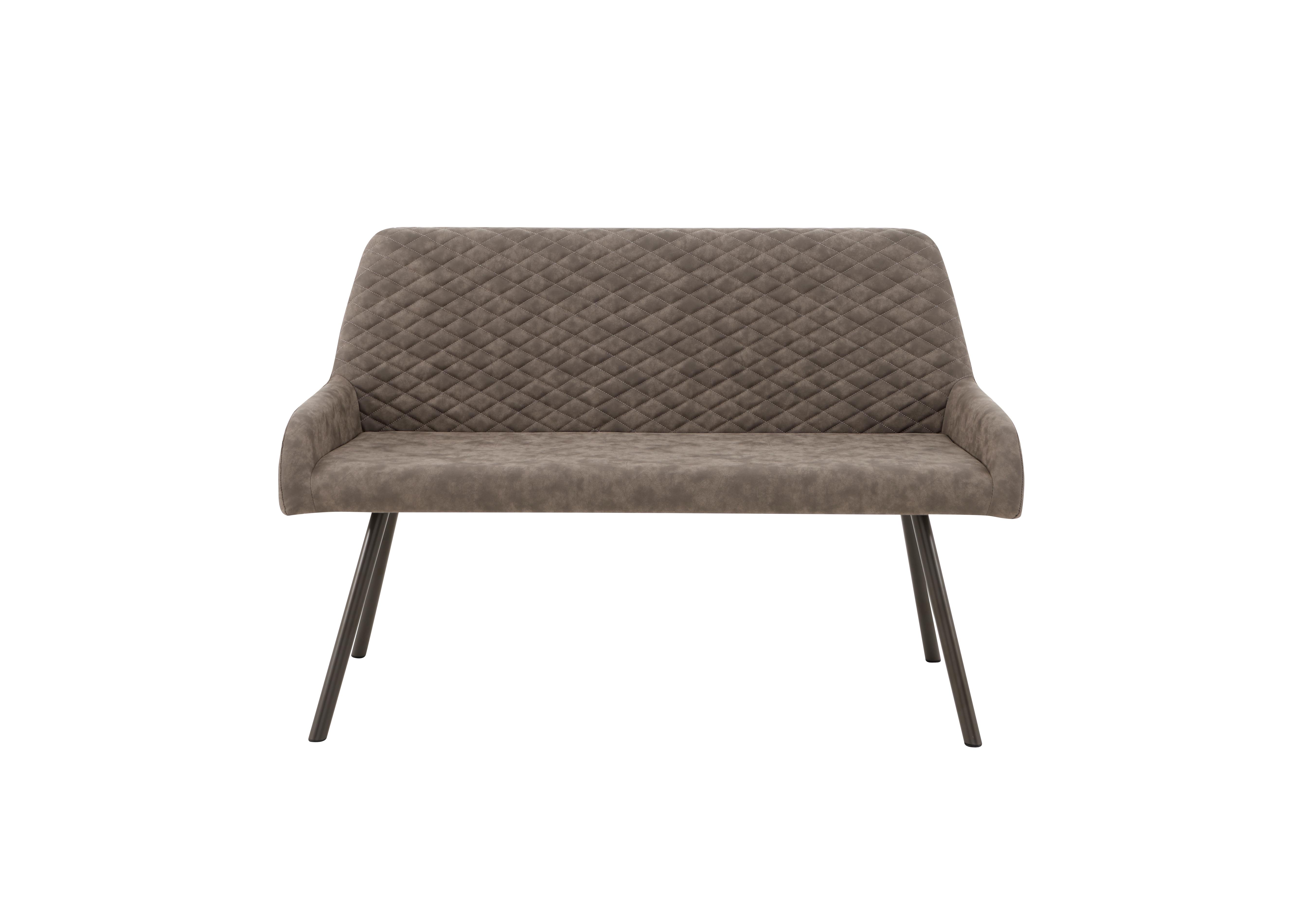 Rocket High Back Faux Leather Dining Bench in  on Furniture Village