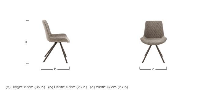 Rocket Pair of Faux Leather Dining Chairs in  on Furniture Village