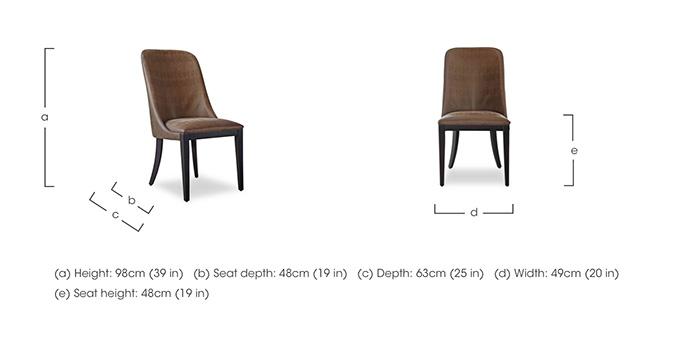 Rome Fabric Curved Chair in  on Furniture Village