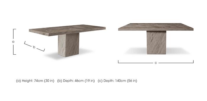 Rome Console Table with Straight Edge in  on Furniture Village