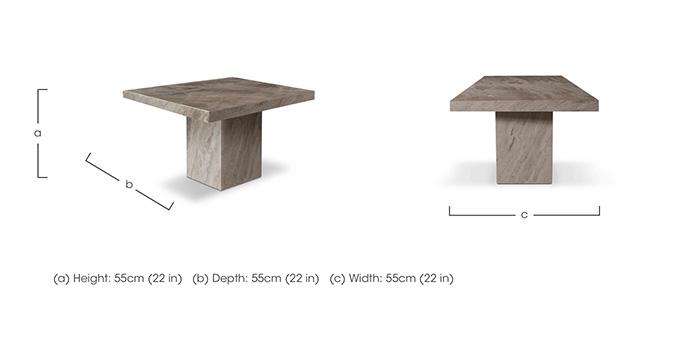 Rome Lamp Table with Straight Edge in  on Furniture Village