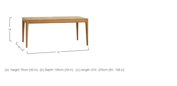 Romana Large Extending Dining Table in  on Furniture Village