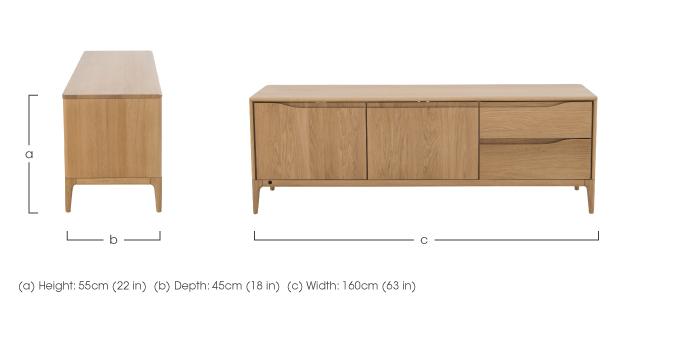 Romana Wide TV Unit in  on Furniture Village