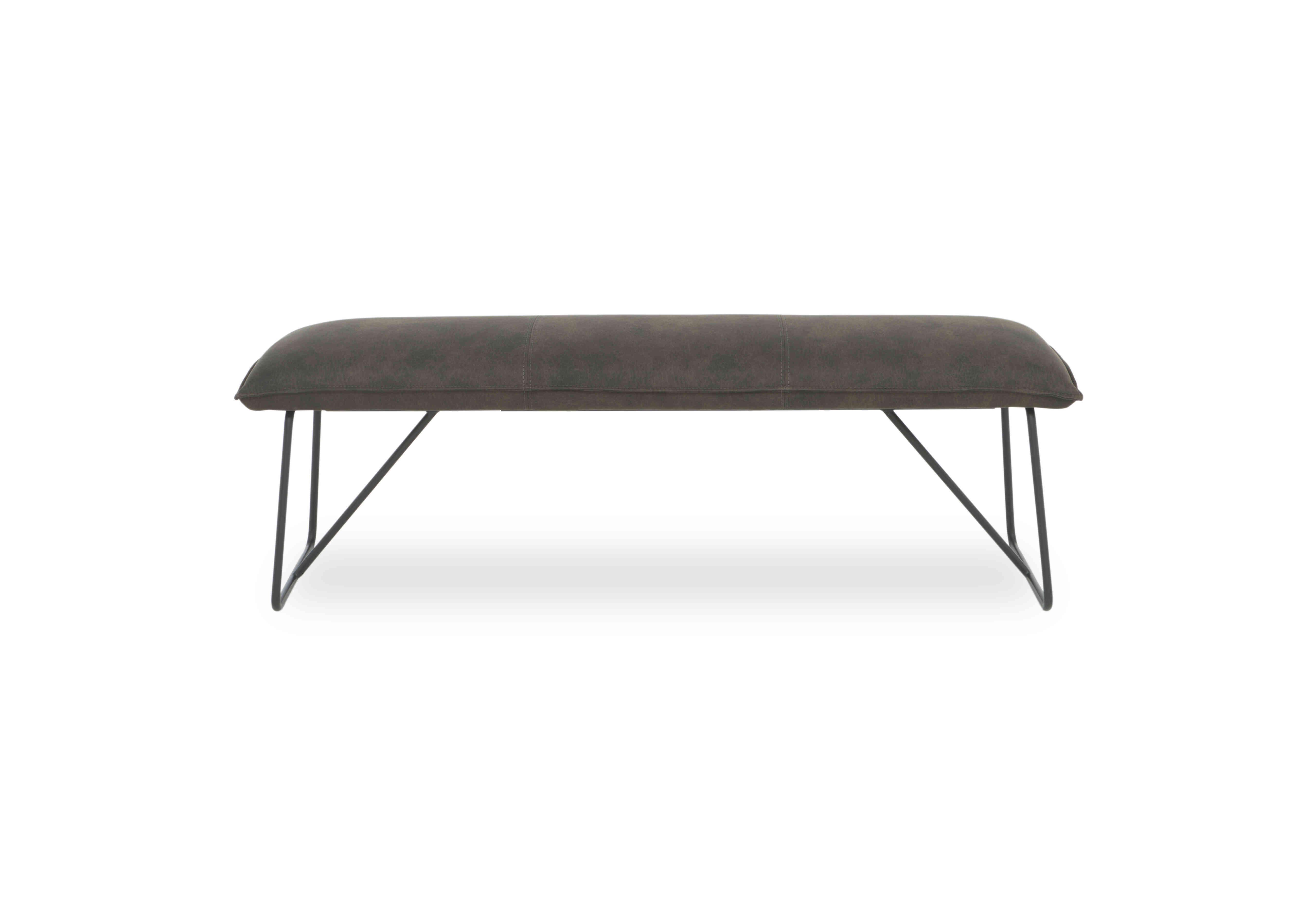 Ruben Faux Suede Large Standard Dining Bench in  on Furniture Village