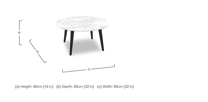 Russo Round Coffee Table in  on Furniture Village