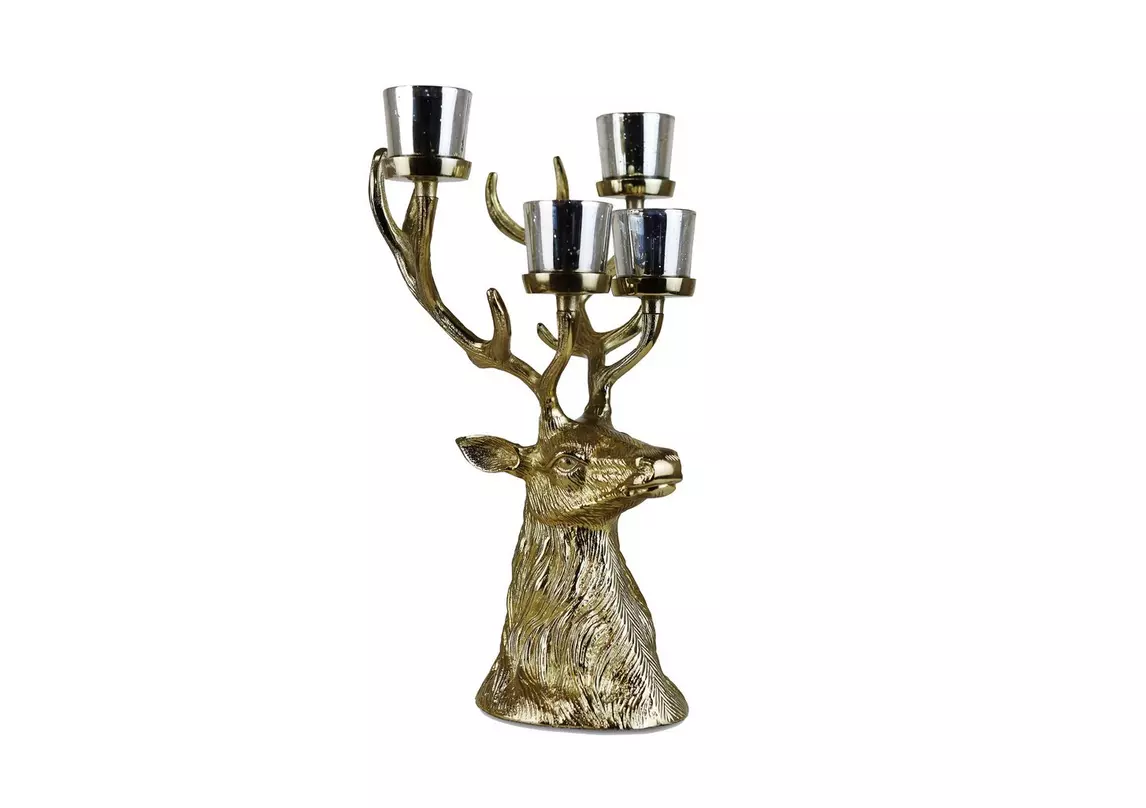 Stag tea light holder sale