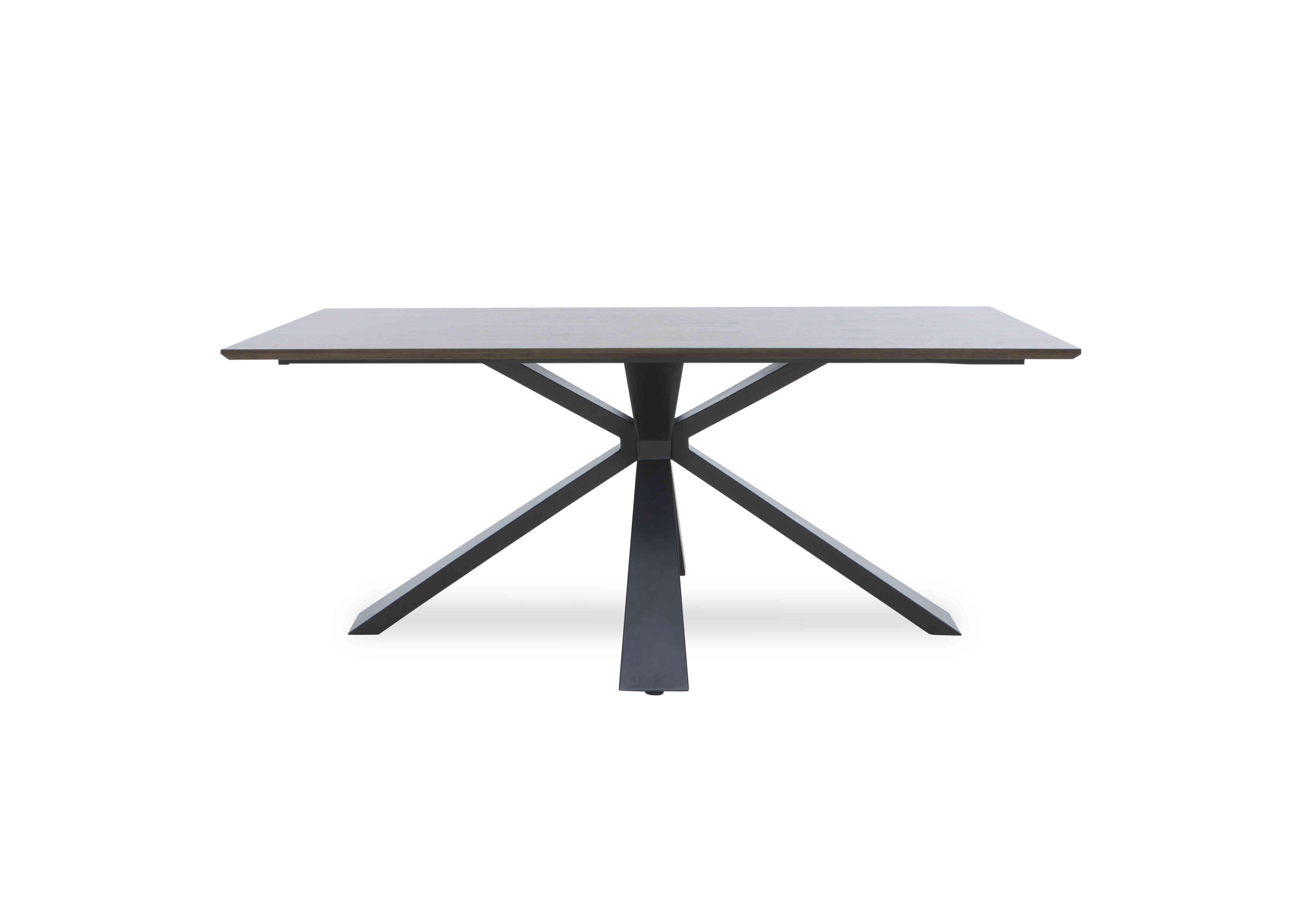 Saigon Fixed Dining Table with Metal Base in  on Furniture Village