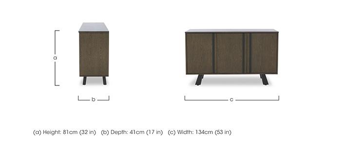 Saigon 3 Door Sideboard in  on Furniture Village