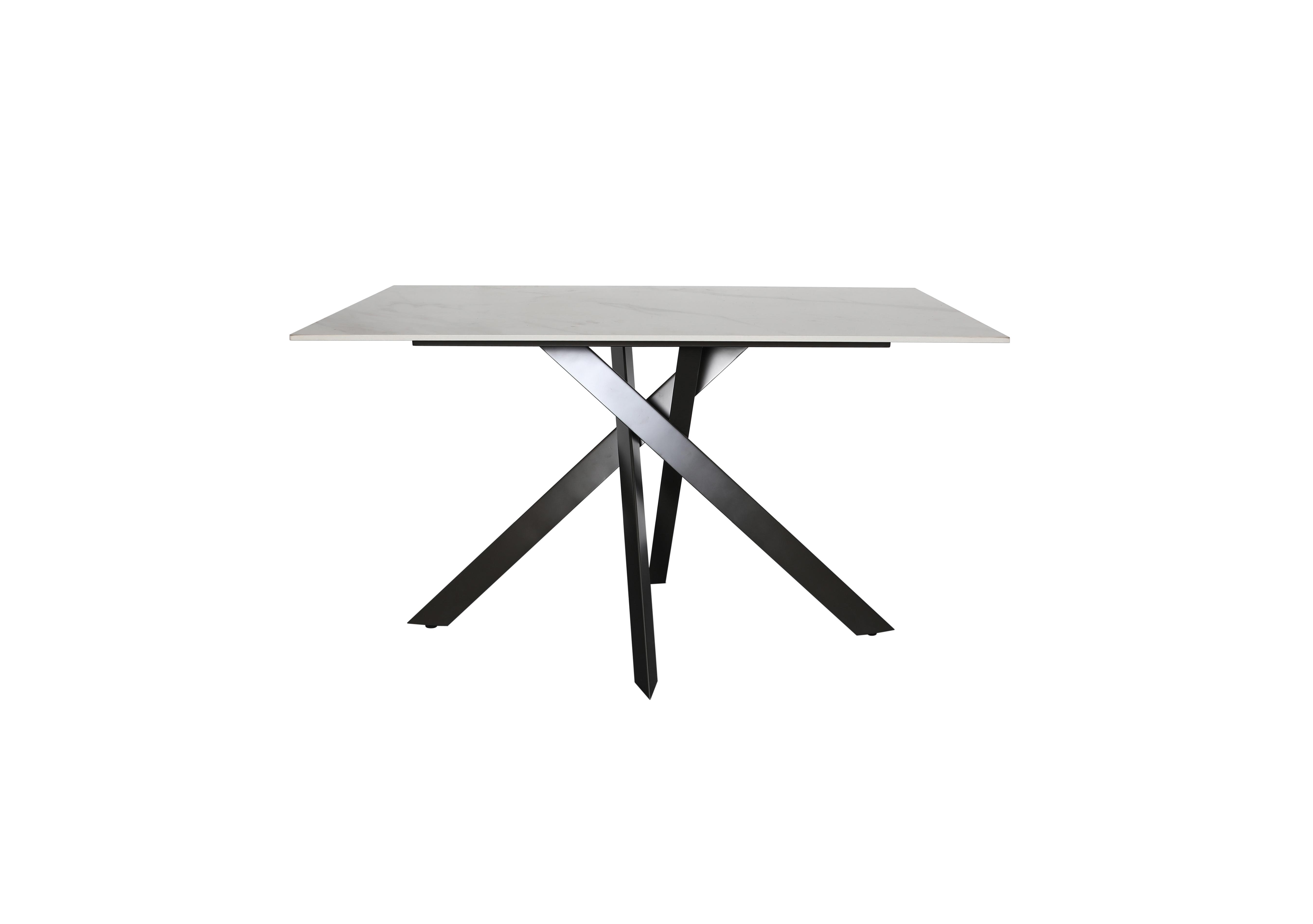 Samurai Compact Dining Table with White Ceramic Top in  on Furniture Village
