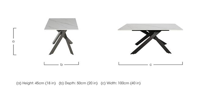 Samurai Coffee Table with White Ceramic Top in  on Furniture Village