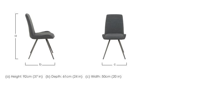 Samurai Faux Leather Dining Chair in  on Furniture Village