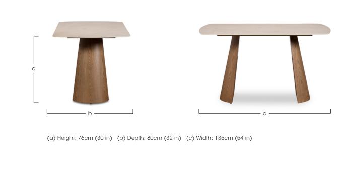 Sansa Rectangular Fixed Dining Table in  on Furniture Village