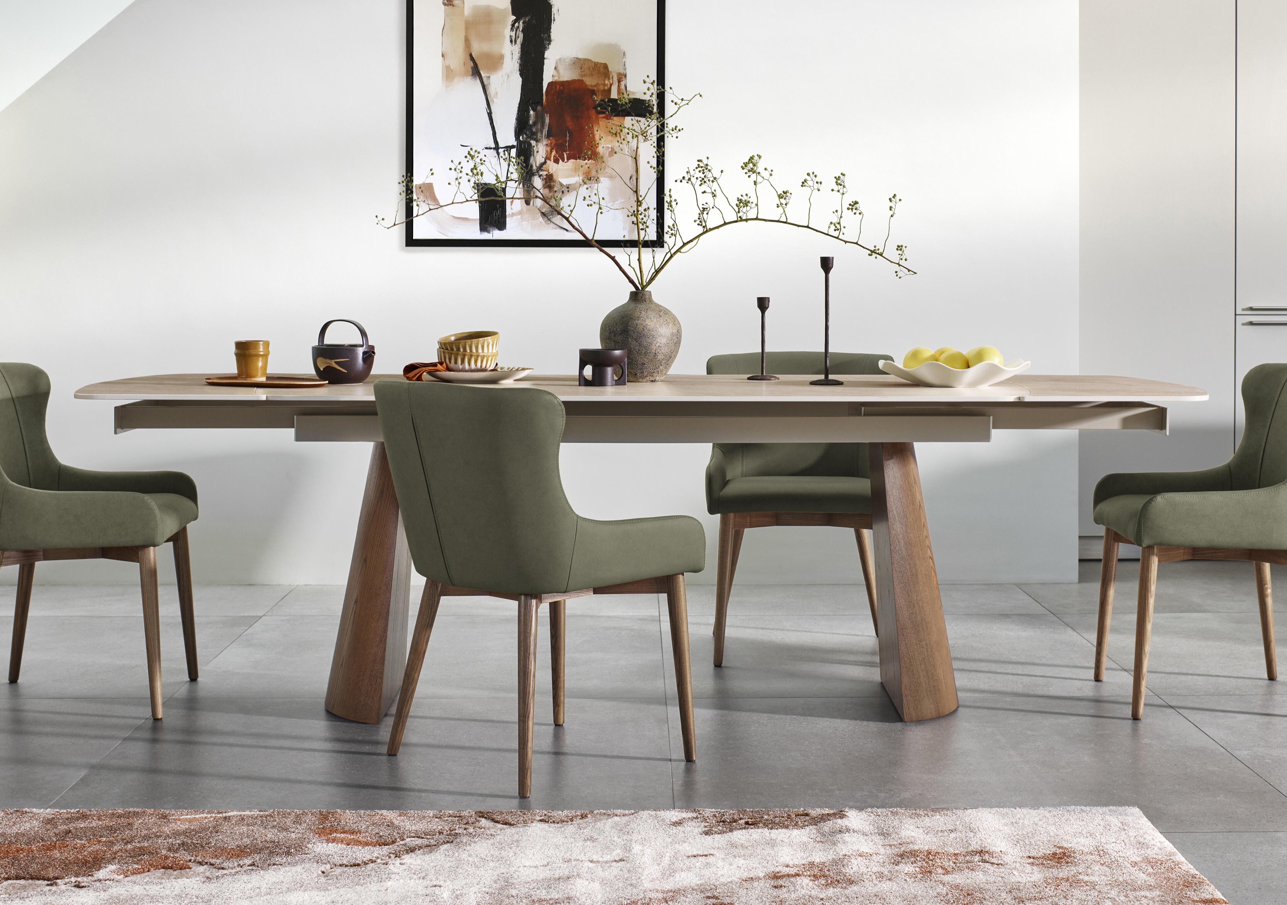 Sansa Rectangular Draw Leaf Extending Dining Table in  on Furniture Village