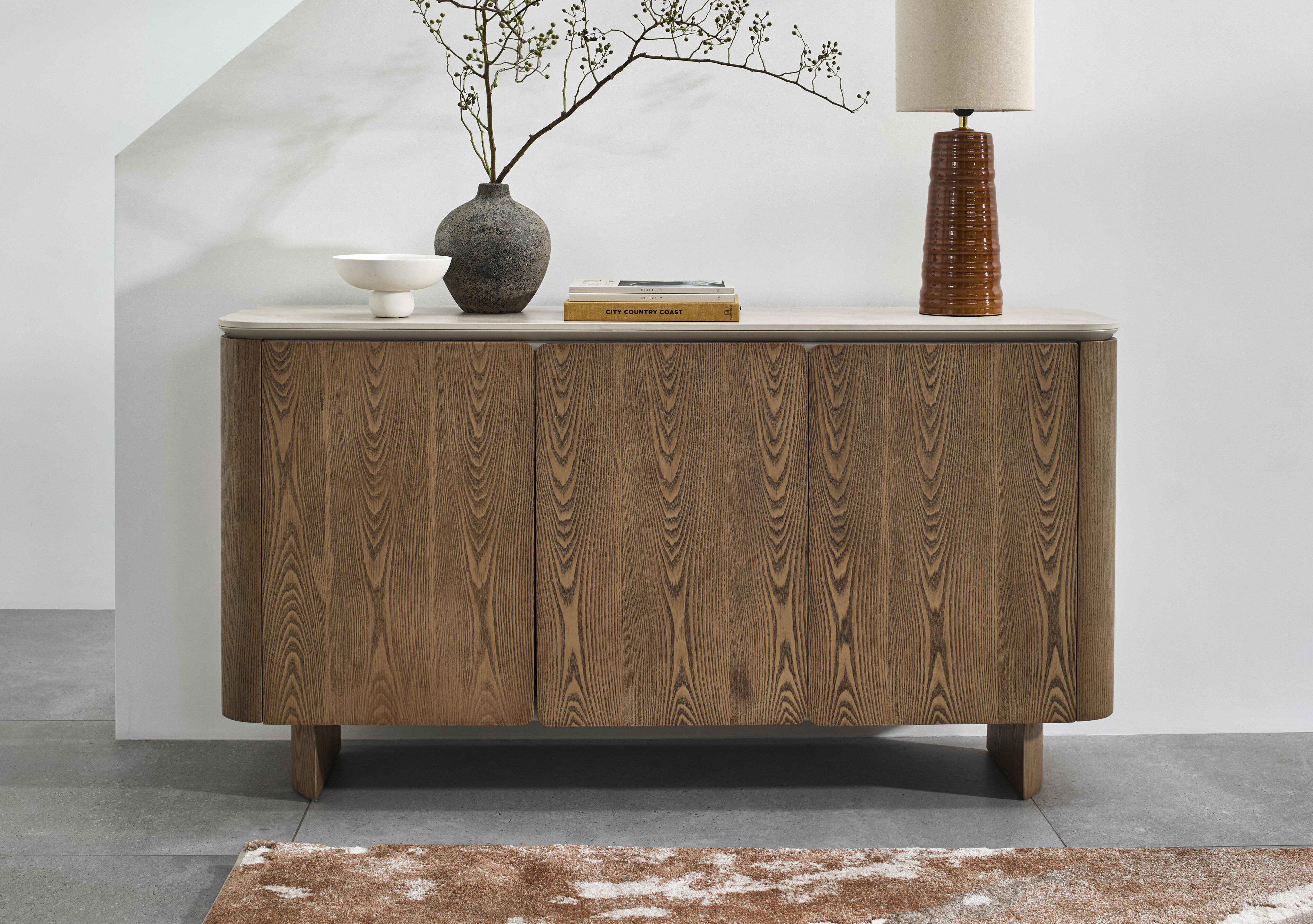 Sansa Wide Sideboard in  on Furniture Village