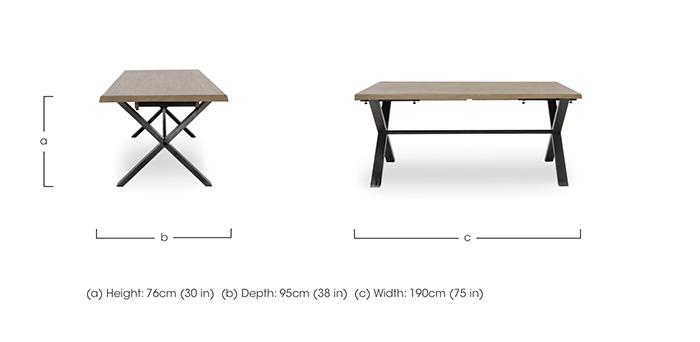 Saturn Large Straight Edge Dining Table in  on Furniture Village
