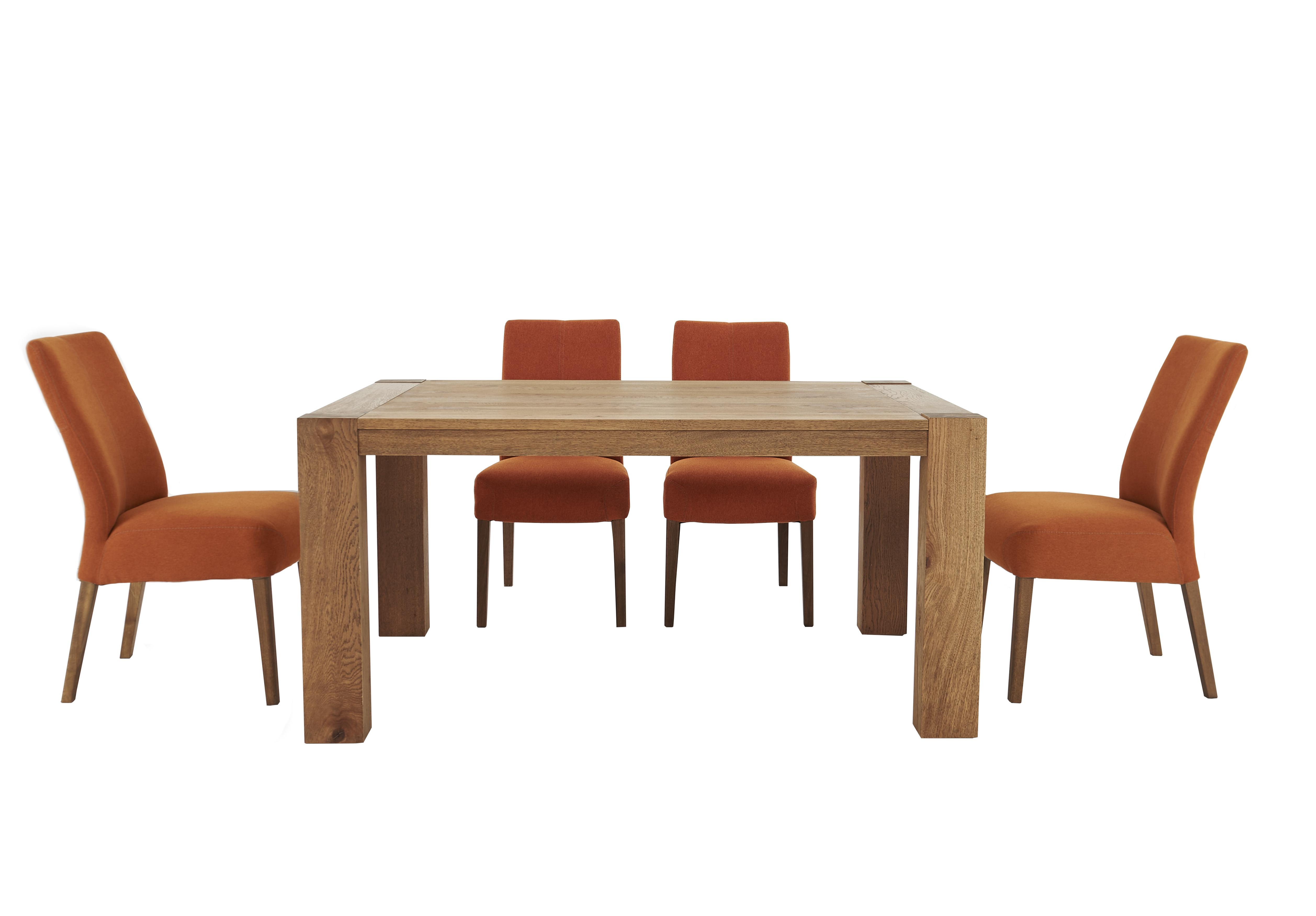 Santorini Extending Table with 4 Fabric Chairs in  on Furniture Village