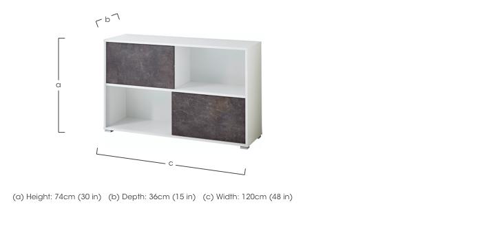 Savona Large Storage Sliding Door Shelf Unit in  on Furniture Village