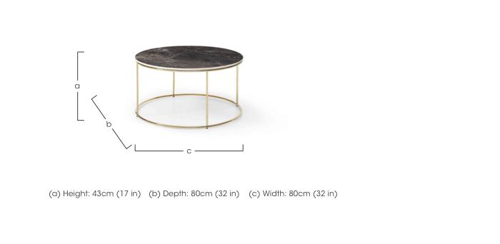 Senna Round Coffee Table in  on Furniture Village
