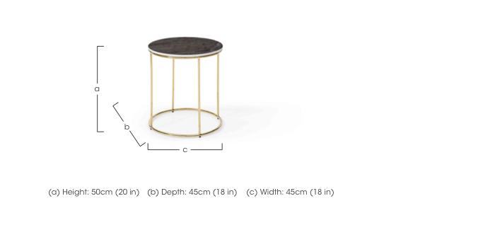 Senna Round Lamp Table in  on Furniture Village