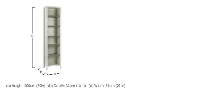 Skye Narrow Bookcase in  on Furniture Village
