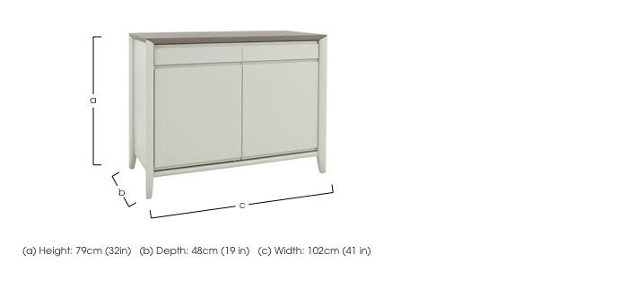 Skye Narrow Sideboard in  on Furniture Village
