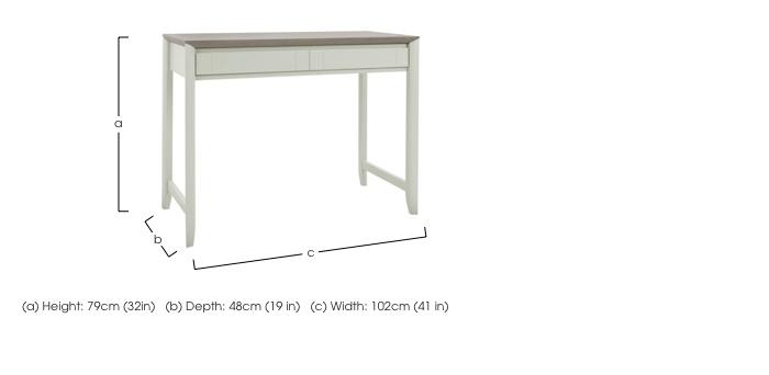 Skye Standard Desk in  on Furniture Village