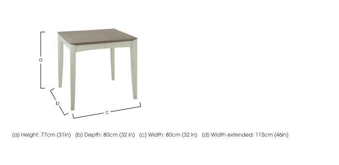 Skye Small Extending Table in  on Furniture Village
