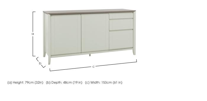 Skye Wide Sideboard in  on Furniture Village