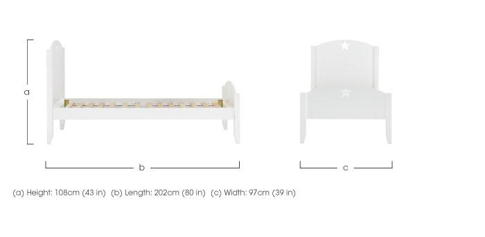 Supernova Single Bed Frame in  on Furniture Village