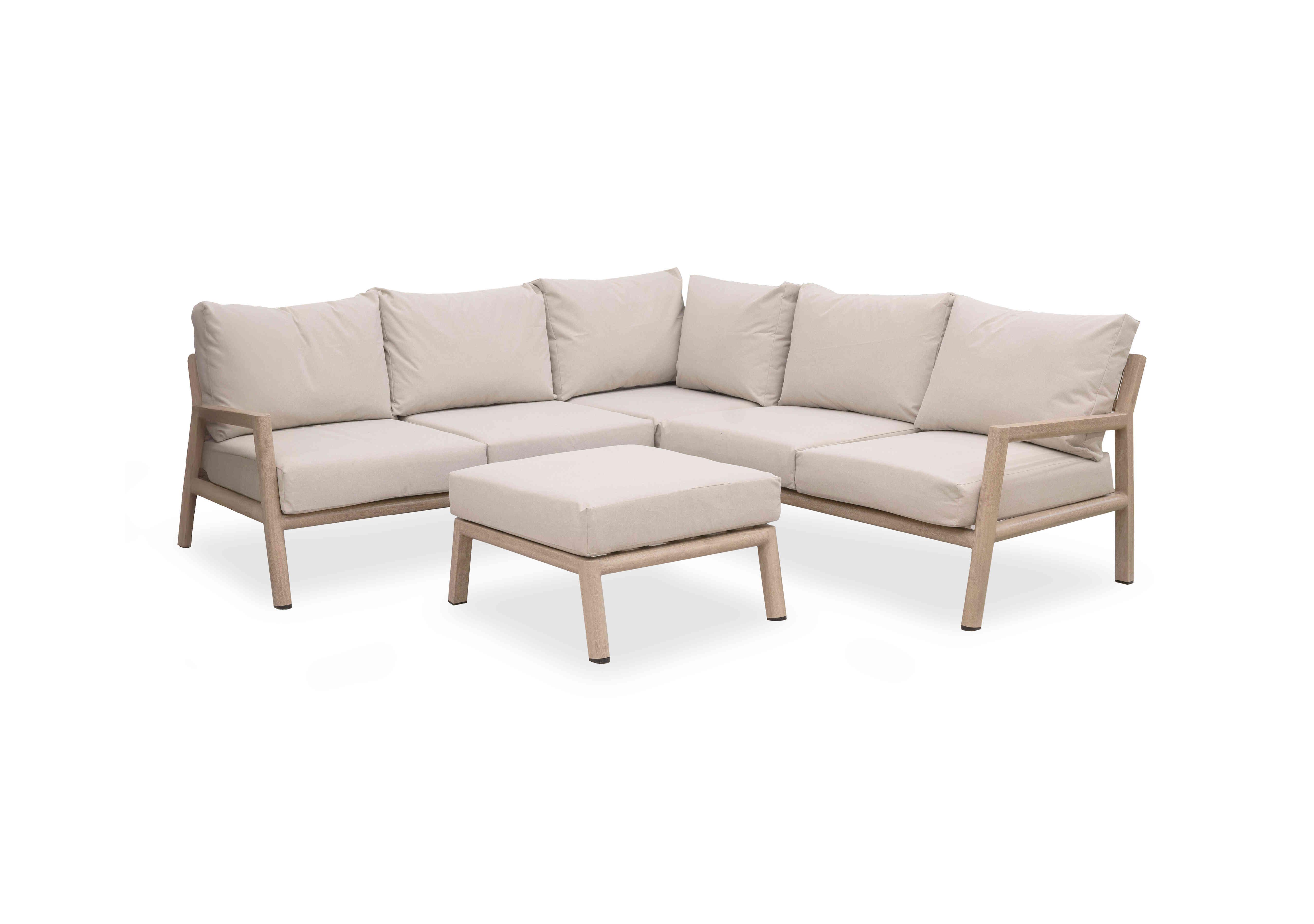 Solana Corner Garden Sofa Set with Footstool in  on Furniture Village