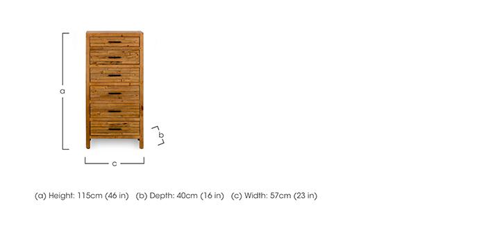Spitalfields 6 Drawer Tall Chest in  on Furniture Village