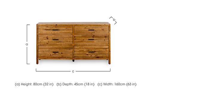 Spitalfields 3+3 Drawer Wide Chest in  on Furniture Village
