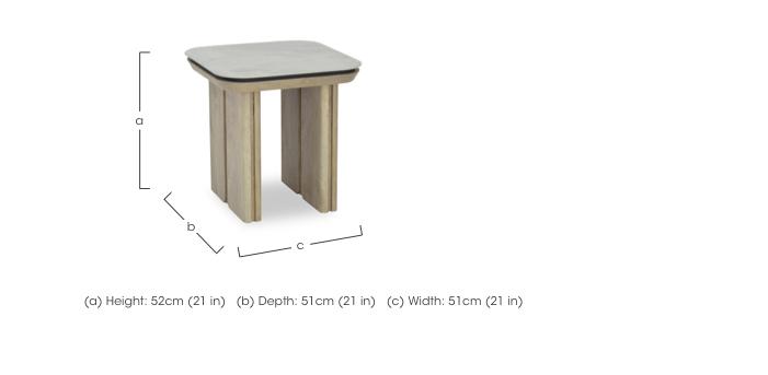 Stonesby Square Lamp Table in  on Furniture Village