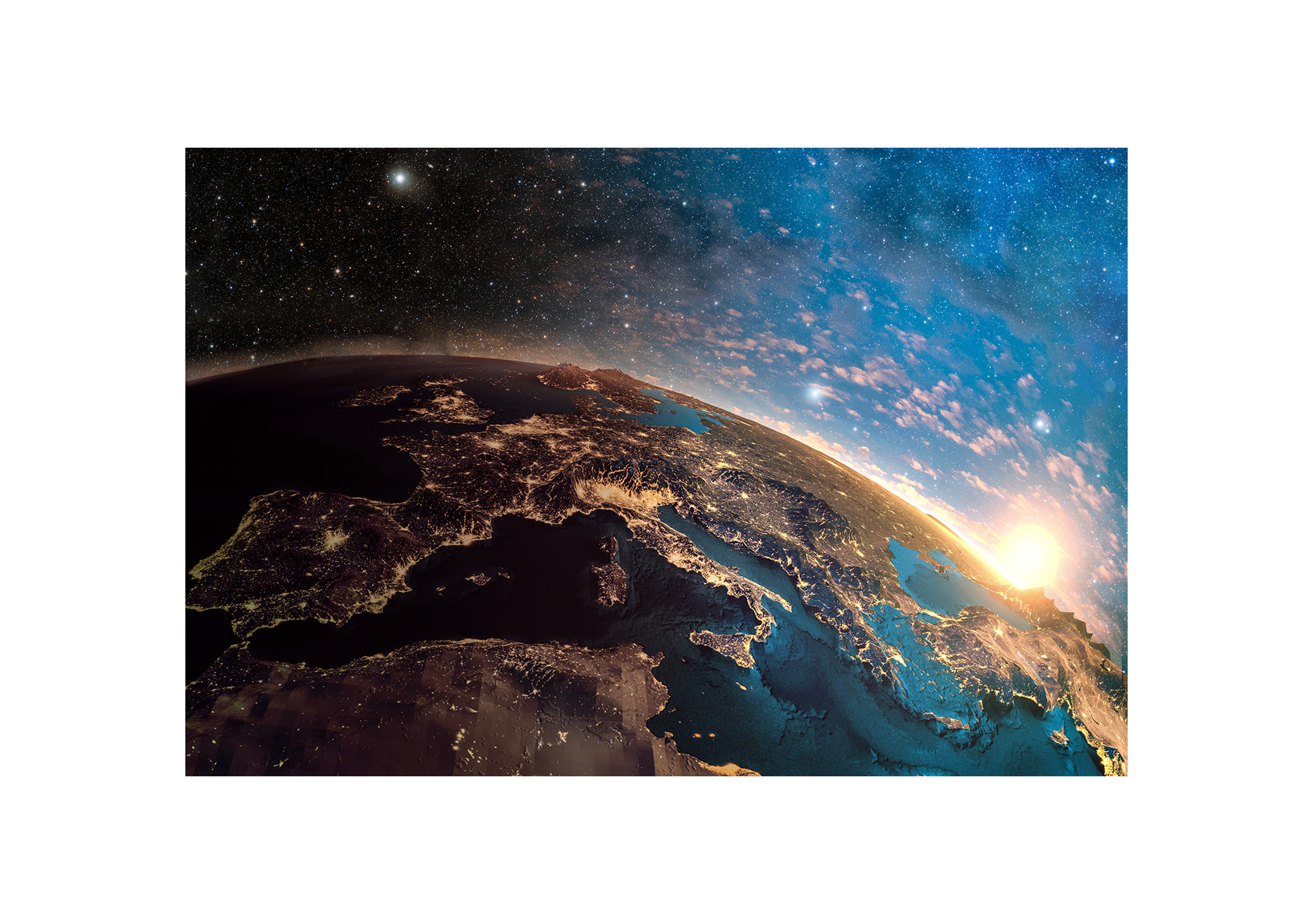 Stars Metallic Glass Art in  on Furniture Village