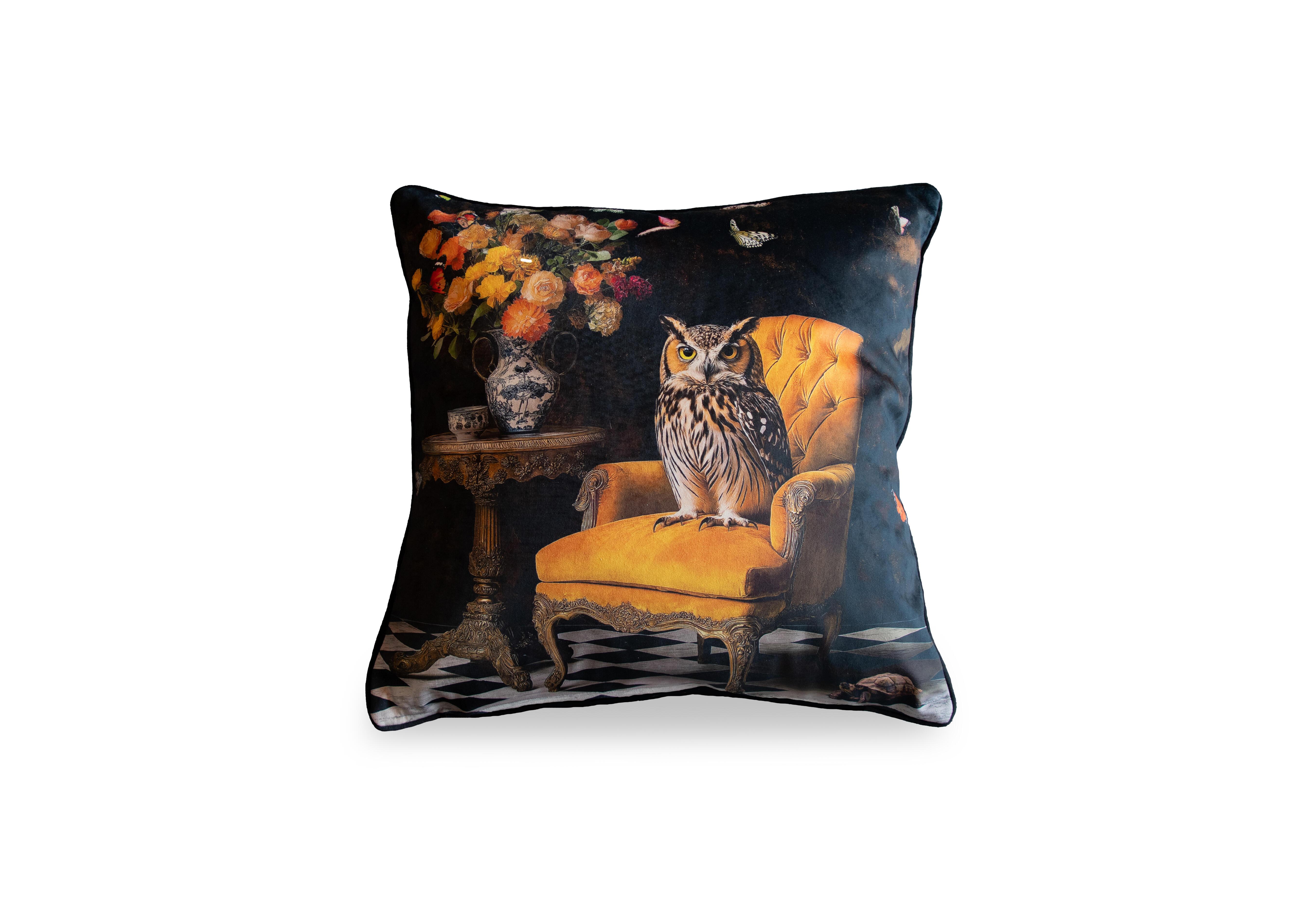 Stately Owl Cushion in  on Furniture Village