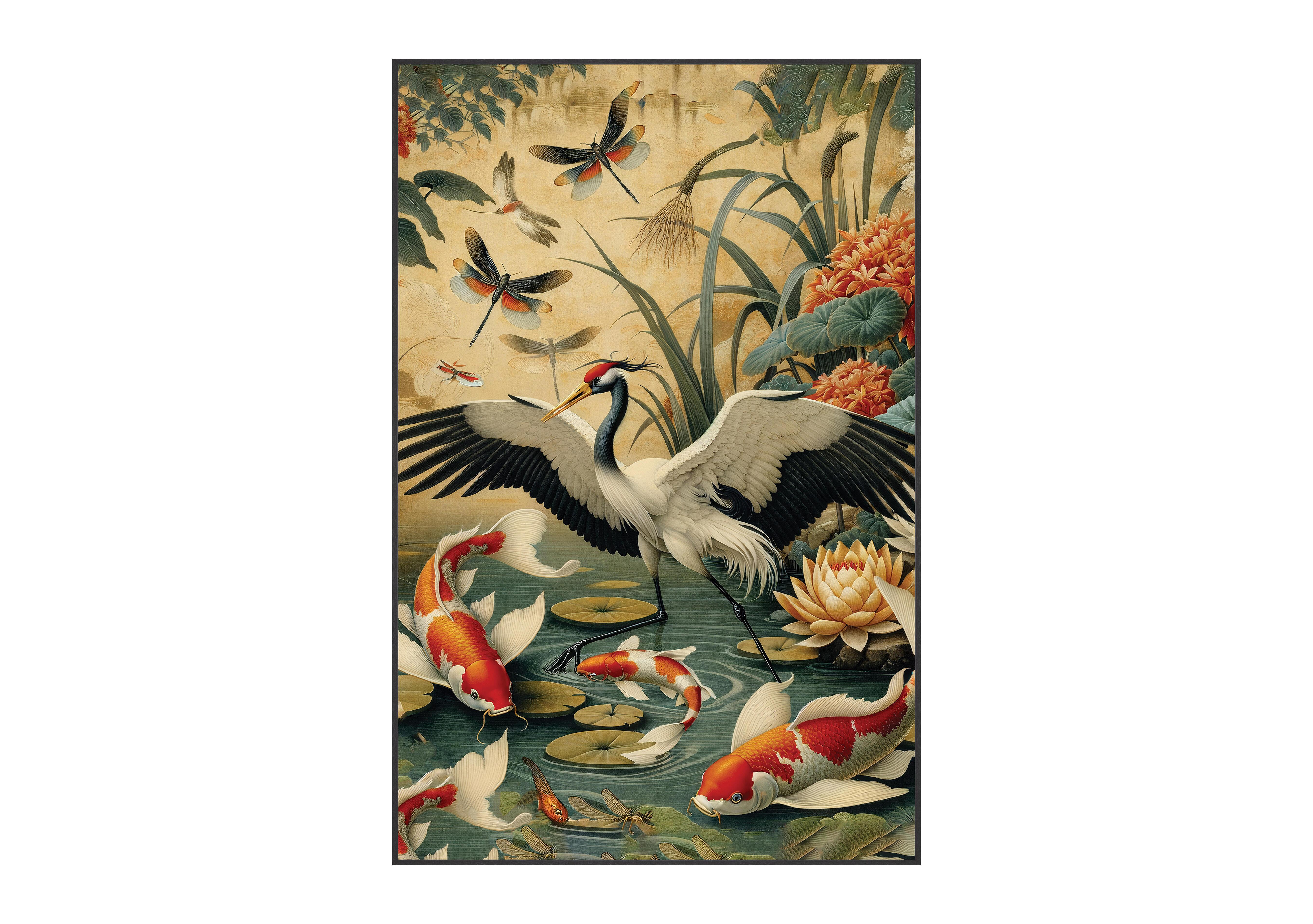 Stately Orient 2 Velvet Framed Canvas in  on Furniture Village