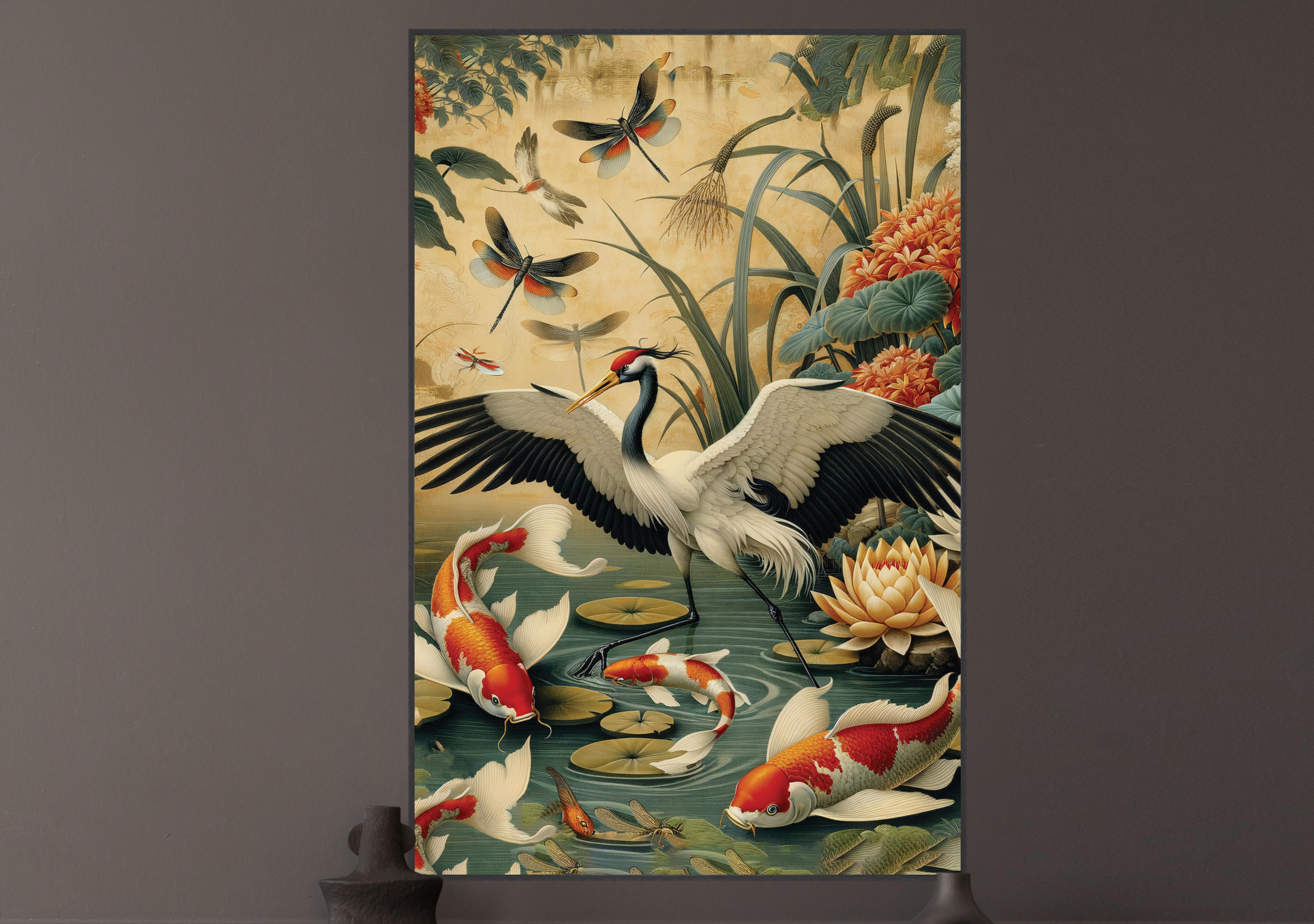 Stately Orient 2 Velvet Framed Canvas in  on Furniture Village