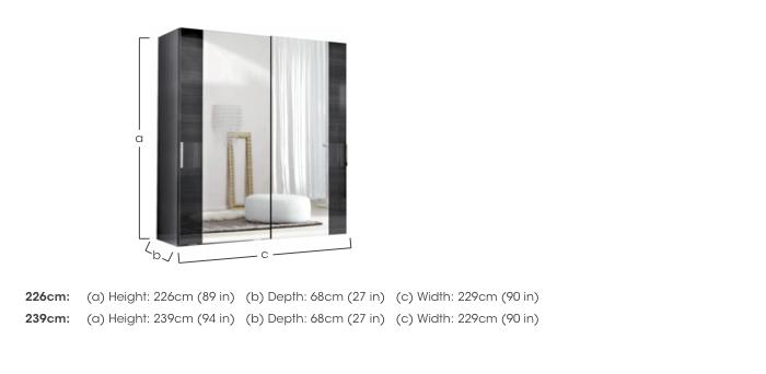 St Moritz 2 Door Sliding Wardrobe in  on Furniture Village