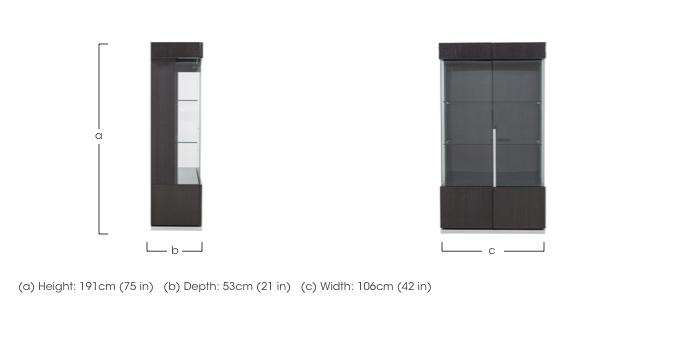 St Moritz 2 Door Curio Cabinet in  on Furniture Village