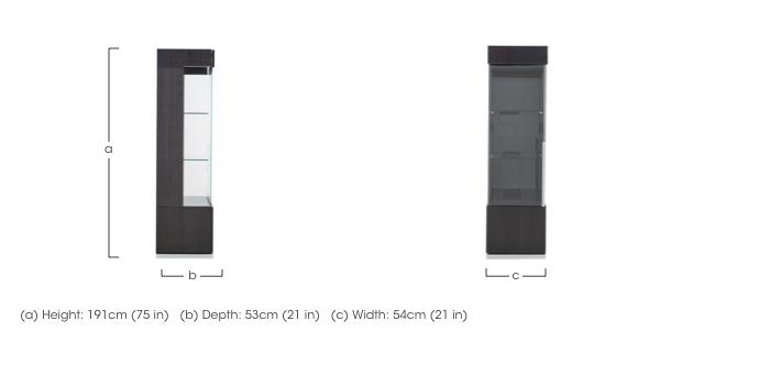 St Moritz 1 Door Right Hand Curio Cabinet in  on Furniture Village