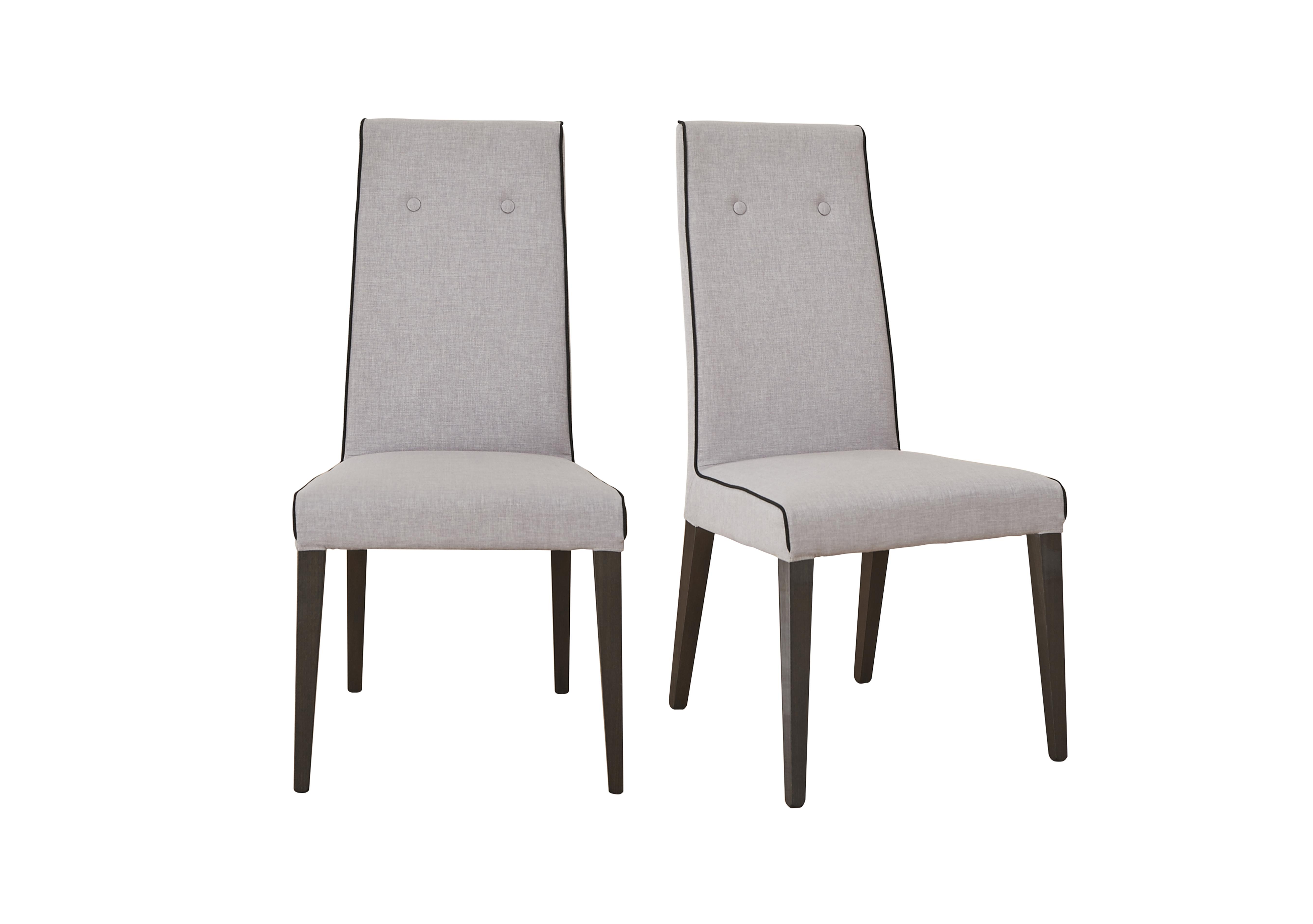 St Moritz Pair of Fabric Upholstered Dining Chairs in  on Furniture Village