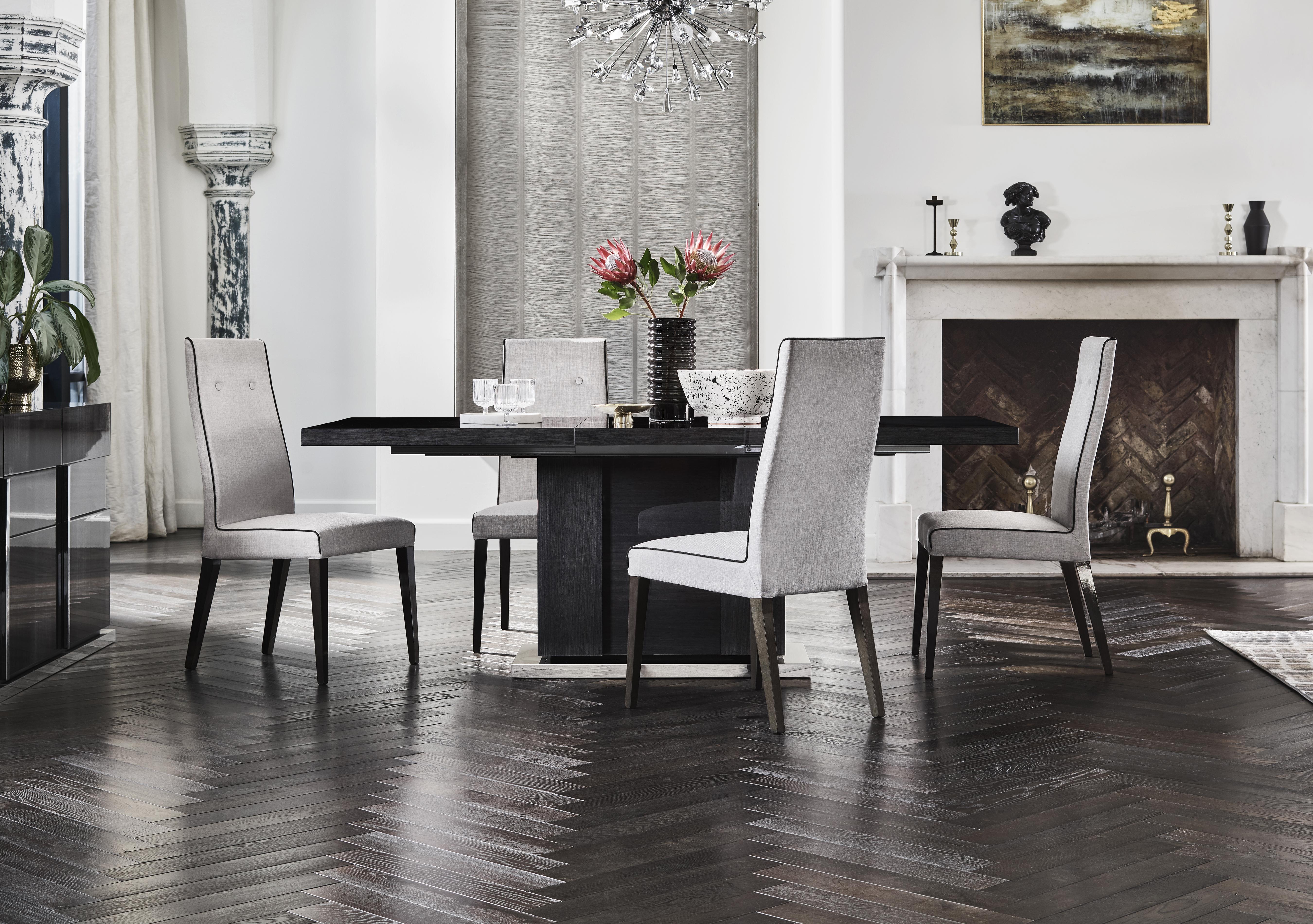St Moritz Extending Table and 4 Fabric Upholstered Chairs in  on Furniture Village