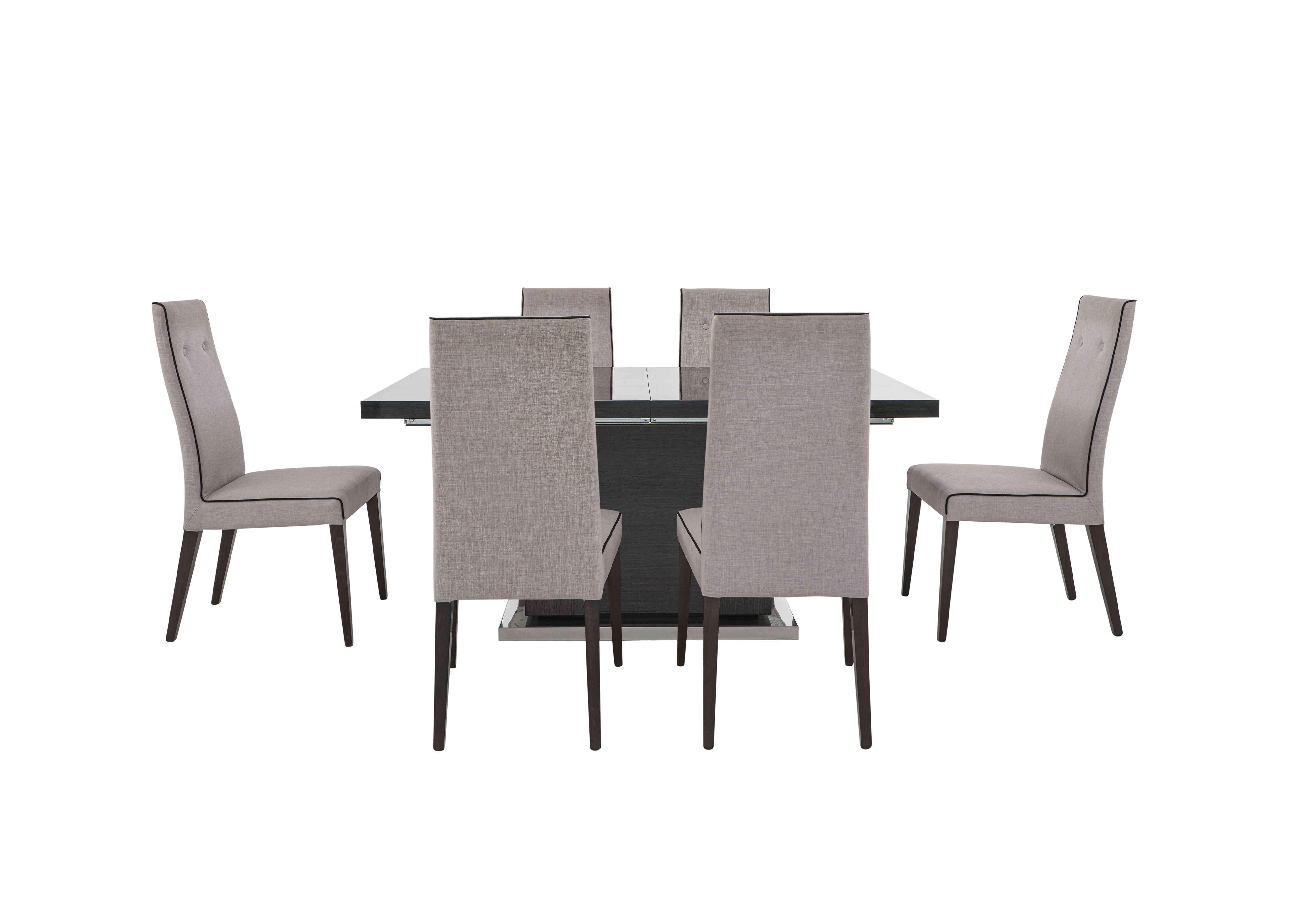 St Moritz Extending Dining Table and 6 Fabric Dining Chairs in  on Furniture Village