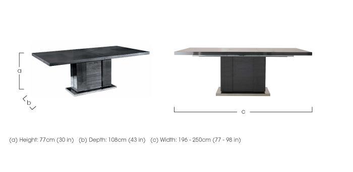 St Moritz Large Extending Dining Table in  on Furniture Village