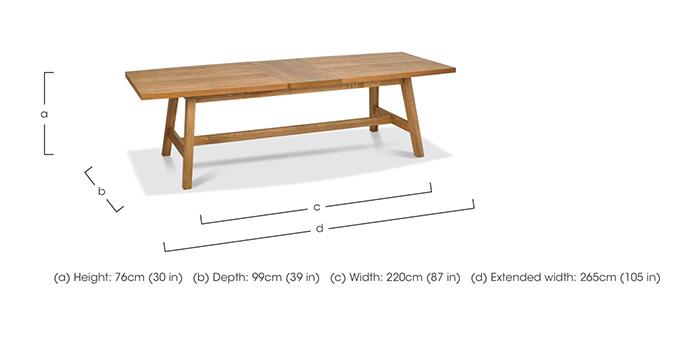 Stratford Large Extending Dining Table in  on Furniture Village